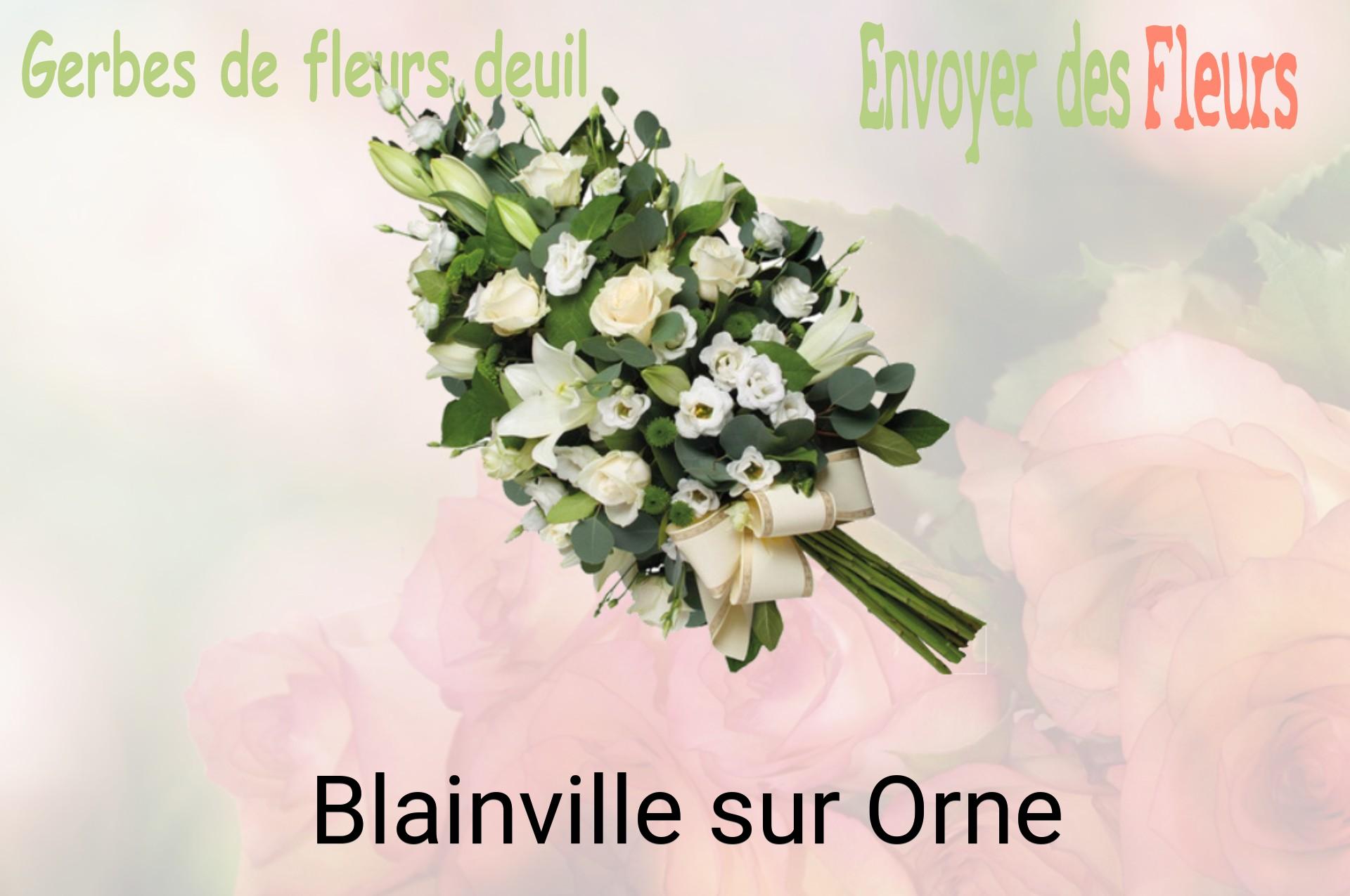 Gerbe de fleurs de deuil livrée à Blainville-sur-Orne